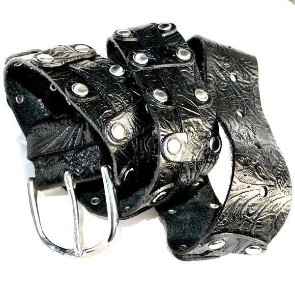 Donald J Pliner Piece Sign Belt Donald J Pliner Calf Hair Cowhide Belt Womens Sz M Hook  main image 4
